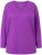 Ulla Popken Back To Basics V-Neck Relaxed Fit Cotton Tee Purple - Marškinėliai - 