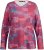 Ulla Popken Graphic Print Recycled Polyester Quick Dry Stretch Top Salsa Red - Spausdinti marškinėliai moterims - 