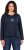 Ulla Popken Star Long Sleeve Graphic Tee Navy Blue - Spausdinti marškinėliai moterims - 