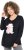 Ulla Popken Puppy Graphic Christmas Long Sleeve T-Shirt Black - Marškinėliai - 