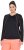 Ulla Popken UPF 50+ Contrast Piping Long Sleeve Tee Black - Spausdinti marškinėliai moterims - 