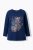 Ulla Popken Inverted Seam Long Sleeve Graphic Tee Ink Blue - Marškinėliai - 