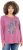 Ulla Popken Inverted Seam Long Sleeve Graphic Tee Dark Rose - Spausdinti marškinėliai moterims - 