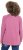 Ulla Popken Inverted Seam Long Sleeve Graphic Tee Dark Rose - Spausdinti marškinėliai moterims - 