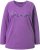 Ulla Popken Dream Rhinestone Lettering Long Sleeve Tee Light Plum - Spausdinti marškinėliai moterims - 