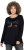 Ulla Popken Your Story Sequined Long Sleeve Tunic Tee Black - Spausdinti marškinėliai moterims - 