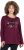 Ulla Popken Your Story Sequined Long Sleeve Tunic Tee Dark Ruby - Spausdinti marškinėliai moterims - 