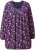 Ulla Popken Pleated Long Sleeve Floral Knit Tunic Ink Blue - Spausdinti marškinėliai moterims - 