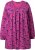 Ulla Popken Pleated Long Sleeve Floral Knit Tunic Summer Berry - Spausdinti marškinėliai moterims - 