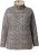 Ulla Popken Leopard Print Long Sleeve Ski Tee Black - Spausdinti marškinėliai moterims - 
