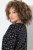 Ulla Popken Allover Printed Long Sleeve Tee Black - Spausdinti marškinėliai moterims - Marškinėliai su raštais moterims