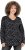 Ulla Popken Allover Printed Long Sleeve Tee Black - Spausdinti marškinėliai moterims - 