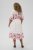 Kaffe Curve Rosa Midi Dress White Rose Border Flower - Suknelės - 