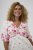 Kaffe Curve Rosa Midi Dress White Rose Border Flower - Suknelės - 