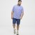 North Latitude Shirt Denim Printed Allover Blue - Marškiniai - Marškiniai - 2XL-8XL