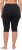 Ulla Popken Stretch Knit Bike Shorts Blue - Džinsai & Kelnės Didelėse Dydžiuose – Plus Size - 