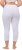 Ulla Popken Basic Stretch Knit Capris White - Džinsai & Kelnės Didelėse Dydžiuose – Plus Size - 