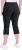 Ulla Popken Bengaline Elastic Waist Stretch Capri Pants Black - Džinsai & Kelnės Didelėse Dydžiuose – Plus Size - 