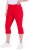 Ulla Popken Bengaline Elastic Waist Stretch Capri Pants Red - Džinsai & Kelnės Didelėse Dydžiuose – Plus Size - 