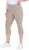 Ulla Popken Bengaline Elastic Waist Stretch Capri Pants Orange - Džinsai & Kelnės Didelėse Dydžiuose – Plus Size - 