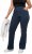 Ulla Popken Wide Leg Elastic Waist Mary Fit Marlene Stretch Jeans Denim Blue - Džinsai & Kelnės Didelėse Dydžiuose – Plus Size - 