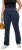 Ulla Popken Straight Leg Elastic Waist Mandy Fit Stretch Jeans Denim Blue - Džinsai & Kelnės Didelėse Dydžiuose – Plus Size - 