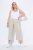 Ulla Popken Cool Linen Elastic Waist Capri Pants Brown - Džinsai & Kelnės Didelėse Dydžiuose – Plus Size - 