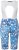 Ulla Popken Abstract Print Padded Cycling Shorts With Suspenders White - Džinsai & Kelnės Didelėse Dydžiuose – Plus Size - 