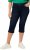 Ulla Popken Basic Capri Sarah Fit Jeans Denim Blue - Džinsai & Kelnės Didelėse Dydžiuose – Plus Size - 