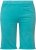 Ulla Popken Frayed Hemline Elastic Waistband Bermuda Shorts Bright Turquoise - Džinsai & Kelnės Didelėse Dydžiuose – Plus Size - 