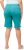 Ulla Popken Frayed Hemline Elastic Waistband Bermuda Shorts Bright Turquoise - Džinsai & Kelnės Didelėse Dydžiuose – Plus Size - 