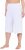 Ulla Popken Wide Leg Flared Bermuda Shorts White - Džinsai & Kelnės Didelėse Dydžiuose – Plus Size - 