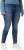 Ulla Popken Textured Stripe Sarah Slim Fit Jeans Blue - Džinsai & Kelnės Didelėse Dydžiuose – Plus Size - 