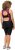 Ulla Popken Functional Padded Zip Front Cycling Leotard Black - Džinsai & Kelnės Didelėse Dydžiuose – Plus Size - 
