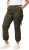 Ulla Popken Elastic Waist Cargo Pants Olives Grey - Džinsai & Kelnės Didelėse Dydžiuose – Plus Size - 