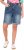 Ulla Popken Palm Print Denim Bermuda Shorts Blue Denim - Džinsai & Kelnės Didelėse Dydžiuose – Plus Size - 