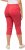 Ulla Popken Stretch Fit Raw Hem Capris Dark Coral - Džinsai & Kelnės Didelėse Dydžiuose – Plus Size - 
