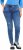 Ulla Popken Lightly Distressed Slim Leg Jeans Blue - Džinsai & Kelnės Didelėse Dydžiuose – Plus Size - 