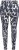 Ulla Popken Quick Drying Abstract Print Leggings Black - Džinsai & Kelnės Didelėse Dydžiuose – Plus Size - 