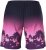 Ulla Popken Active Wide Leg Elastic Waist Palm Tree Pattern Mesh Shorts Black - Džinsai & Kelnės Didelėse Dydžiuose – Plus Size - 