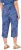 Ulla Popken Italy Print Elastic Waist Culottes Blue - Džinsai & Kelnės Didelėse Dydžiuose – Plus Size - 