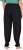 Ulla Popken Quick Drying Split Leg Elastic Waist Joggers Black - Džinsai & Kelnės Didelėse Dydžiuose – Plus Size - 