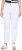 Ulla Popken Used Look 5 Pocket Comfy Waistband Mom Jeans Snow White - Džinsai & Kelnės Didelėse Dydžiuose – Plus Size - 