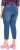 Ulla Popken Cropped Denim Look Stretch Fit Leggings Light Blue Denim - Džinsai & Kelnės Didelėse Dydžiuose – Plus Size - 