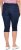 Ulla Popken Denim Elastic Waist Capres Blue - Džinsai & Kelnės Didelėse Dydžiuose – Plus Size - 