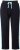 Ulla Popken Side Stripe Elastic Waist Joggers Black - Džinsai & Kelnės Didelėse Dydžiuose – Plus Size - 