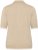 Kaffe Curve Lizzy Contrast Knitted Polo Feather Grey Melange - Polo marškinėliai - 