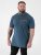 D555 Harvey Pique with Jacquard Collar & Cuffs Polo Teal - Polo marškinėliai - Polo marškinėliai - 2XL-8XL