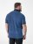 D555 Murray Printed Jacquard Collar & Cuff Short Sleeve Polo Blue - Polo marškinėliai - Polo marškinėliai - 2XL-8XL