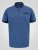 D555 Murray Printed Jacquard Collar & Cuff Short Sleeve Polo Blue - Polo marškinėliai - Polo marškinėliai - 2XL-8XL